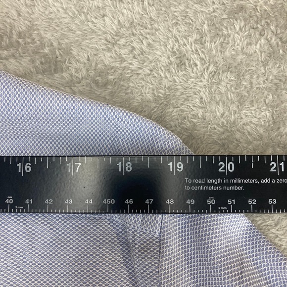 J. Hilburn Light‎ Blue Textured Dress Shirt Men's Size (See Measurements) - Picture 5 of 13
